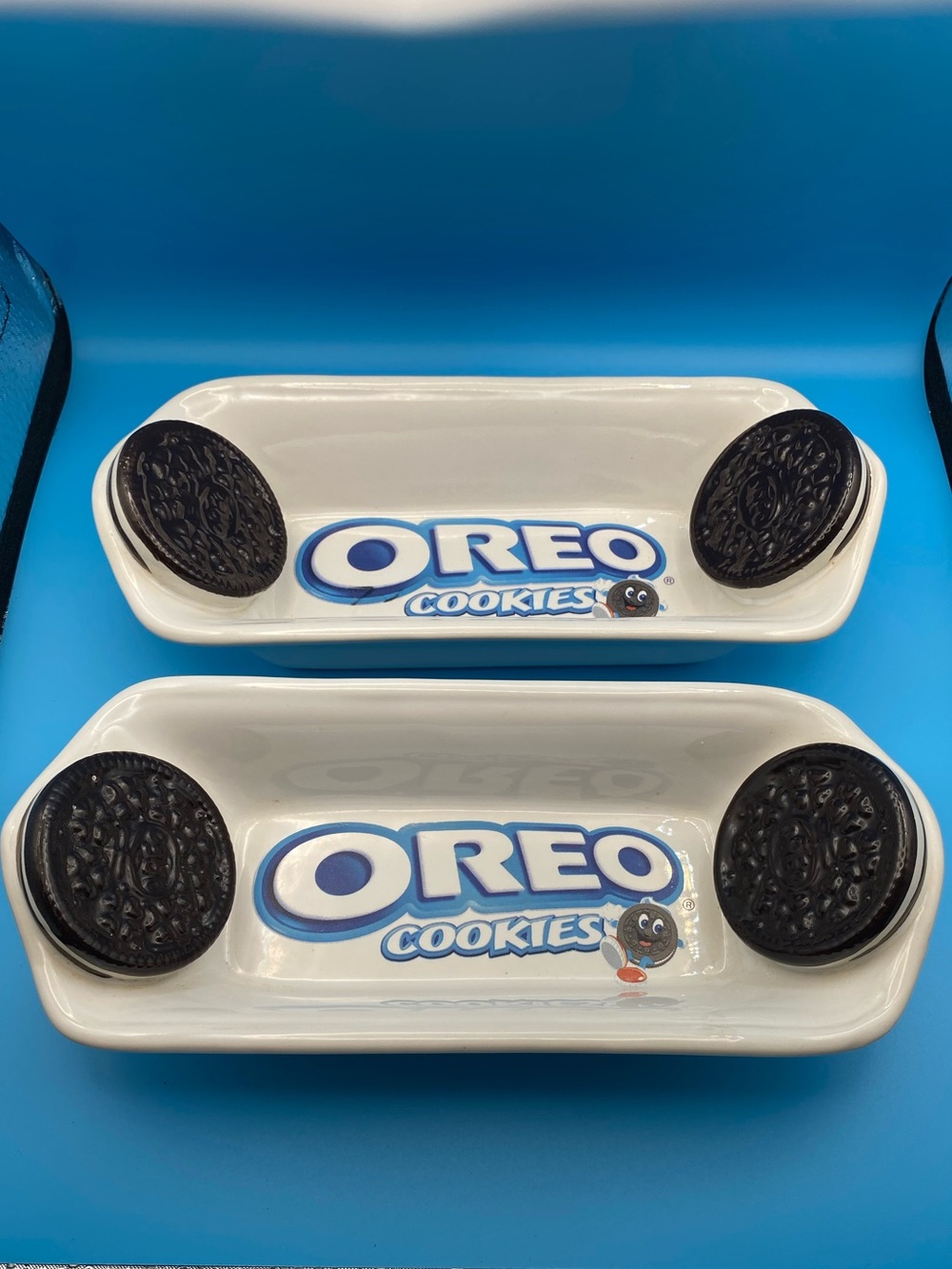 Oreo White Ceramic Cookie Trays (2)